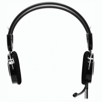 Наушники с микрофоном (гарнитура) SVEN AP-540, проводные, 2,2 м, с оголовьем, черно-красные, SV-0410