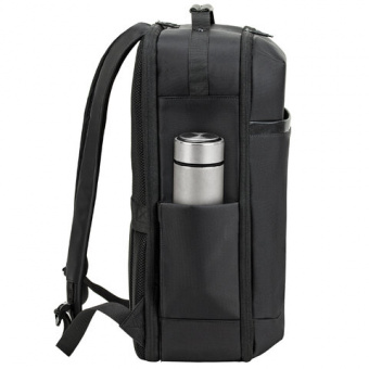 Рюкзак-сумка HEIKKI PRIORITY (ХЕЙКИ) с отделением для ноутбука, 2 отделения, черный, 45x31x15 см, 27