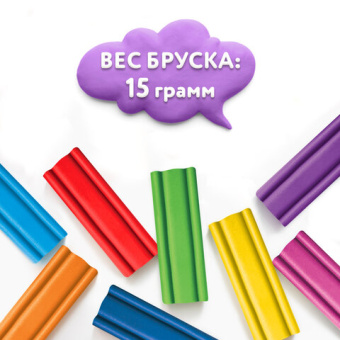 Пластилин мягкий ЮНЛАНДИЯ "ВЕСЕЛЫЙ ШМЕЛЬ", 6 цветов, 90 г, СО СТЕКОМ