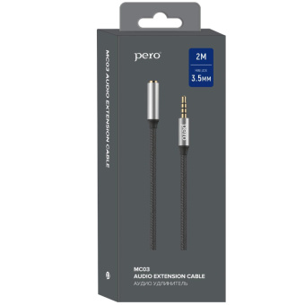 Кабель Pero mini jack 3.5 mm - mini jack 3.5 mm