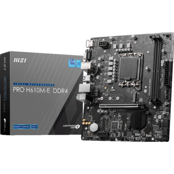 Материнская плата MSI PRO H610M-E DDR4, LGA 1700, Intel H610, mATX, Ret
