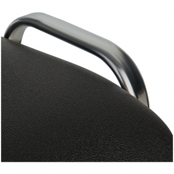 Стул офисный Изо черный (искусственная кожа, металл хромированный)