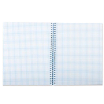 Тетрадь А5 120 л. BRAUBERG, гребень, клетка, твёрдая обложка, "Dark" (микс в спайке), 404450