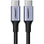 Кабель UGREEN USB C PD 100 Вт, в оплетке, черный. 1м (70427)