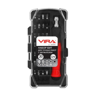 Отвертка для точных работ с битами 30 пр. VIRA 305081