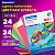 Цветная бумага А4 офсетная, 24 листа 24 цвета, на скобе, BRAUBERG, 200х280 мм, "Птица", 113538 Цветная бумага А4 офсетная, 24 листа 24 цвета, на скобе, BRAUBERG, 200х280 мм, "Птица", 113538