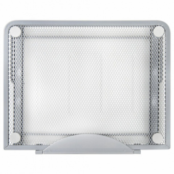 Подставка для книг, ноутбуков, планшетов BRAUBERG "Germanium", 240х195х20 мм, серебро, металл, 23798