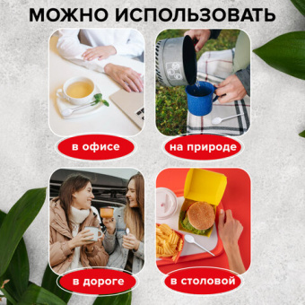 Одноразовые ложки чайные 125 мм, КОМПЛЕКТ 100 шт., "СТАНДАРТ", пластиковые, белые, LAIMA, 603081