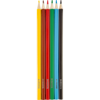 Карандаши акварельные 6 цв. №1School ColorPics 6-гран в наборе