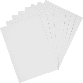 Картон белый №1 School Отличник (А4, 8 листов, немелованный)