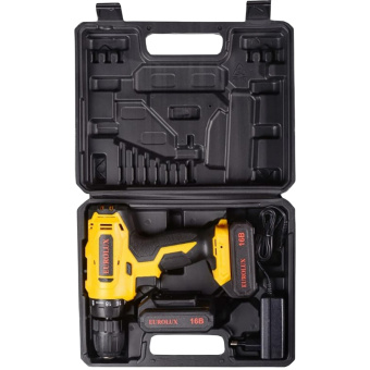 Дрель-шуруповерт аккумуляторная ДА-16/2Li Eurolux (72/14/51)