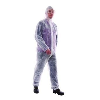 Комбинезон одноразовый Каспер, белый, 30 г/м2, р-р.ХХL