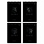 Блокнот А6 60л. на гребне BG "Just black"