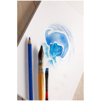 Скетчбук - альбом для смешанных техник 20л., А5, на склейке Clairefontaine "Paint'ON with grain", 25