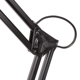 Светильник настольный "Дельта 1", на струбцине, люминесцентный, 11 Вт, черный, высота 70 см, G23, с