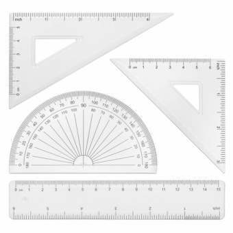 Готовальня BRAUBERG SCHOOL KIT, 9 предметов, циркуль 125 мм, чертежные принадлежности, лаванда, 210713