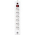 Сетевой фильтр Buro BU-SP1.8_USB_2A-W 1.8м (6 розеток) белый (коробка)