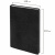 Тетрадь А5 (148x218 мм), BRAUBERG "Office PRO", под кожу, гребень, 80 л., черная