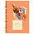 Записная книжка А6 96л., на гребне BG "Apricot Crush", глянцевая ламинация, тиснение фольгой, твердая обложка