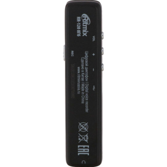 Диктофон цифровой Ritmix RR-120 8GB black
