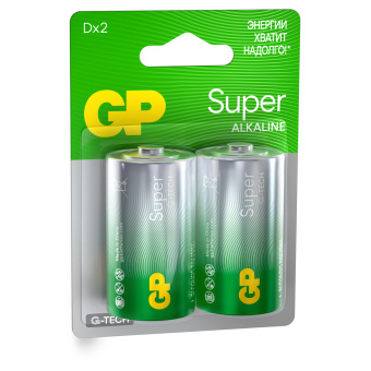Батарея GP Super D/LR20/13A алкалин. бл/2