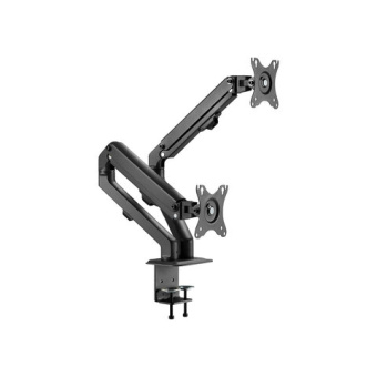 Кронштейн для двух мониторов настольный VESA 75х75, 100х100, 17"-27", до 14 кг, SONNEN MOTION, 455945