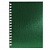 Блокнот МАЛЫЙ ФОРМАТ А6, 80 л., гребень, бумвинил "METALLIC", клетка, HATBER, зеленый, 086313, 80ЗК6бвВ1гр