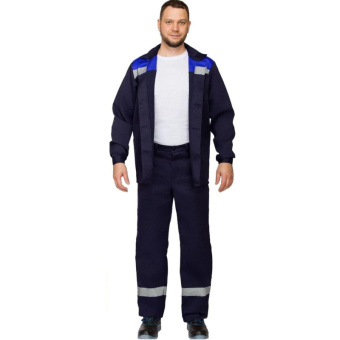 Костюм летний муж. л16-КБР с СОП син/вас (р.48-50) 182-188