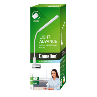Светильник Camelion KD-793 LED, белый, 4 ур.ярк, с