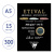 Альбом для акварели 15л., А5, на склейке Clairefontaine "Etival", 300г/м2, торшон, холод. пресс., че