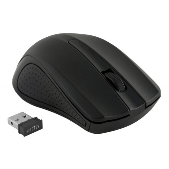 Мышь компьютерная Oklick 485MW черный опт (1200dpi) беспр USB