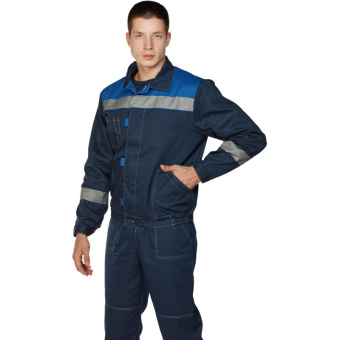 Костюм рабочий летний муж. л20-КПК син/вас (р.60-62) 182-188 (Арсенал-СП)