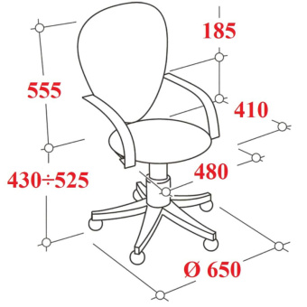 Кресло VB_EChair 225 DSL беж/черн Light-21 сетка/ткань хром