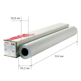 Бумага широкоформатная MEGA Engineer InkJet (80 г/кв.м, 36/914 мм x 45 м, втулка 50.8 мм)