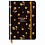 Ежедневник недатированный А5, 136л., 7БЦ BG "Flowery. Black", глянцевая ламинация, отд.фольгой
