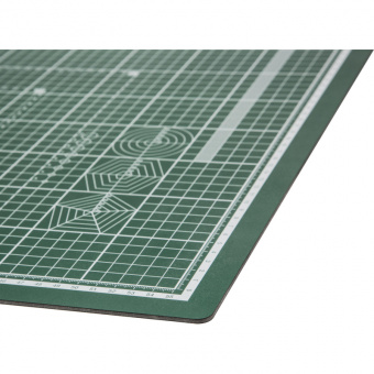 Коврик для резки TOPFORT 3х-слойный А2 (60х45см),2х-сторонний,зеленый