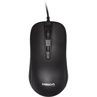 Мышь компьютерная ProMega E-M002A черная, USB 800-2400DPi, 121,5x64x39мм