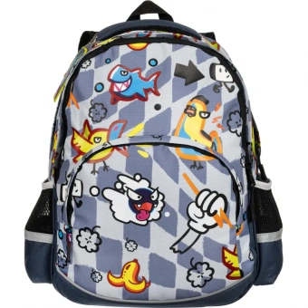 Рюкзак Комус Класс Стикеры, 2 отд, эргон