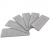 Насадки МОП для швабры (кармашки c 2-х сторон) КОМПЛЕКТ 6 шт., микрофибра, 33х12,5см, LAIMA