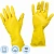Перчатки латексные жёлтые (размер 7, S, 10 пар в упаковке)