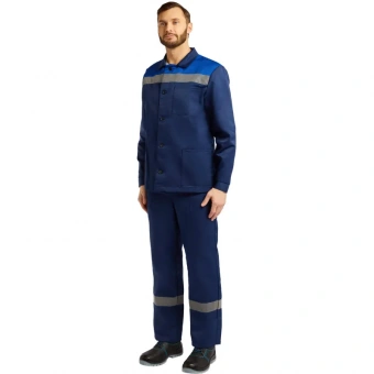 Костюм летний муж. л16-КБР с СОП син/вас (р.60-62) 170-176