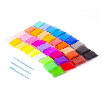 Пластилин супер лёгкий воздушный 36 шт (32 цвета +2 белых + 2 черных) 360 г, 3 стека, ЮНЛАНДИЯ, 1059