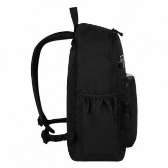 Рюкзак HEIKKI UNIQUE (ХЕЙКИ) универсальный, 6 карманов, черный с белыми вставками, 42х29х16 см, 2725