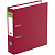 Папка-регистратор СТАММ "Стандарт", 70мм, бумвинил, с карманом на корешке, бордовая