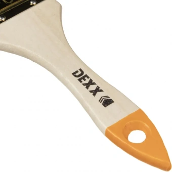 Кисть флейцевая DEXX деревянная ручка натуральная щетина 50мм 0100-050_z02