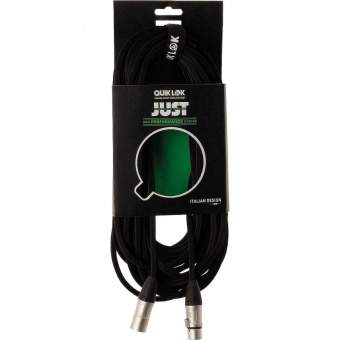 Кабель Quik Lok Just MF 10 SL, микрофонный, XLR- XLR, 10м