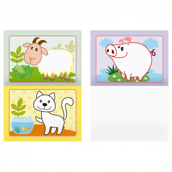 Раскраска с цв. фоном А5,  8 стр., ТРИ СОВЫ  "Для малышей. Выпуск 1"