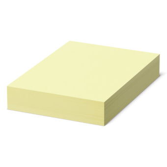Бумага цветная BRAUBERG, А4, 80 г/м2, 500 л., пастель, желтая, для офисной техники
