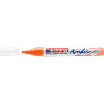 Маркер акриловый Edding 5100/066.кругл. 2-3 мм.Флюоресц.оранж/Neonorange