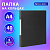 Папка на 4 кольцах, ПРОЧНАЯ, картон/ПВХ, BRAUBERG "Office", ЧЕРНАЯ, 40 мм, до 250 листов, 271849